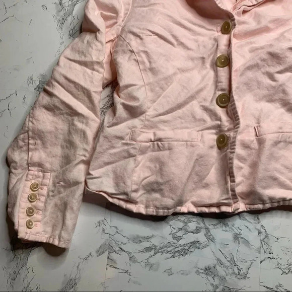 Vintage Talbots Linen Blend Blazer Jacket - Picture 7 of 9